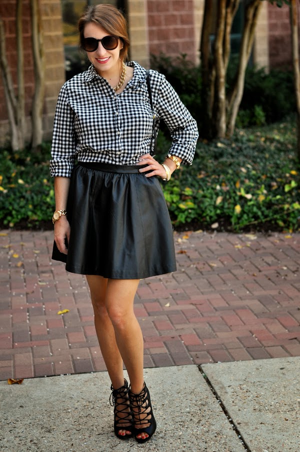 Style: How To Wear A Leather Skirt - The Mama Notes