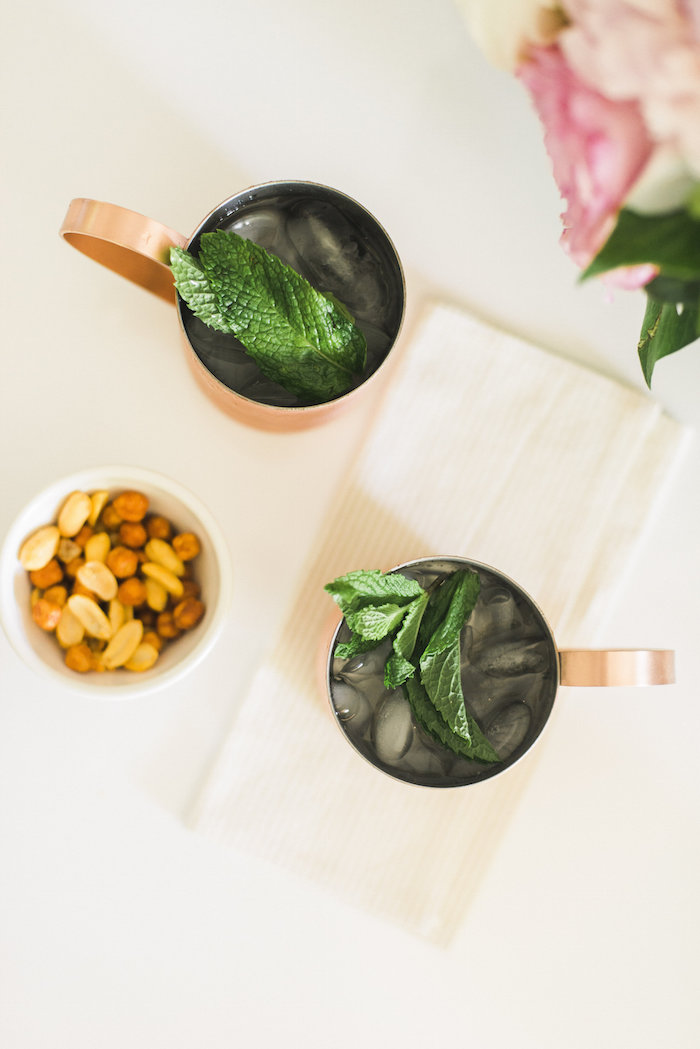 Mint Moscow Mule & Snack Mix