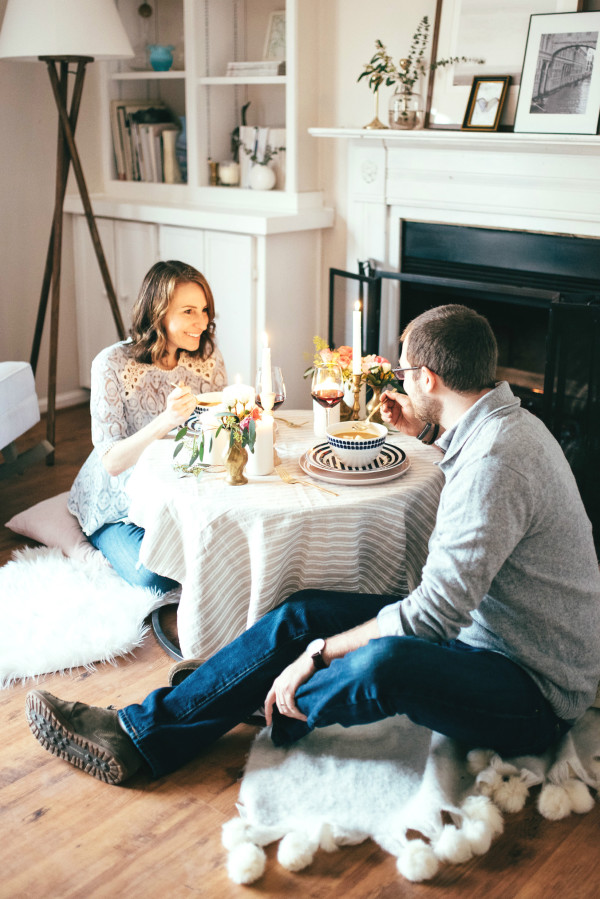 A Cozy Dinner For Two - The Mama Notes