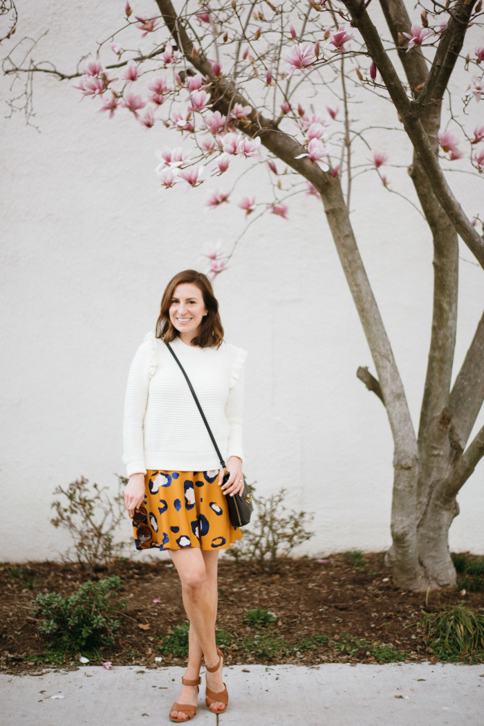 Spring Skirt And Sweater