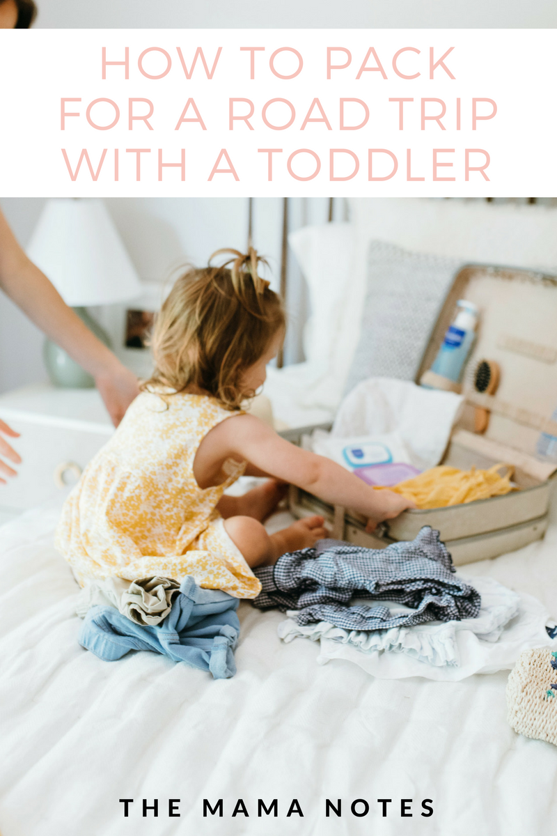 how to pack for a road trip with a toddler 
