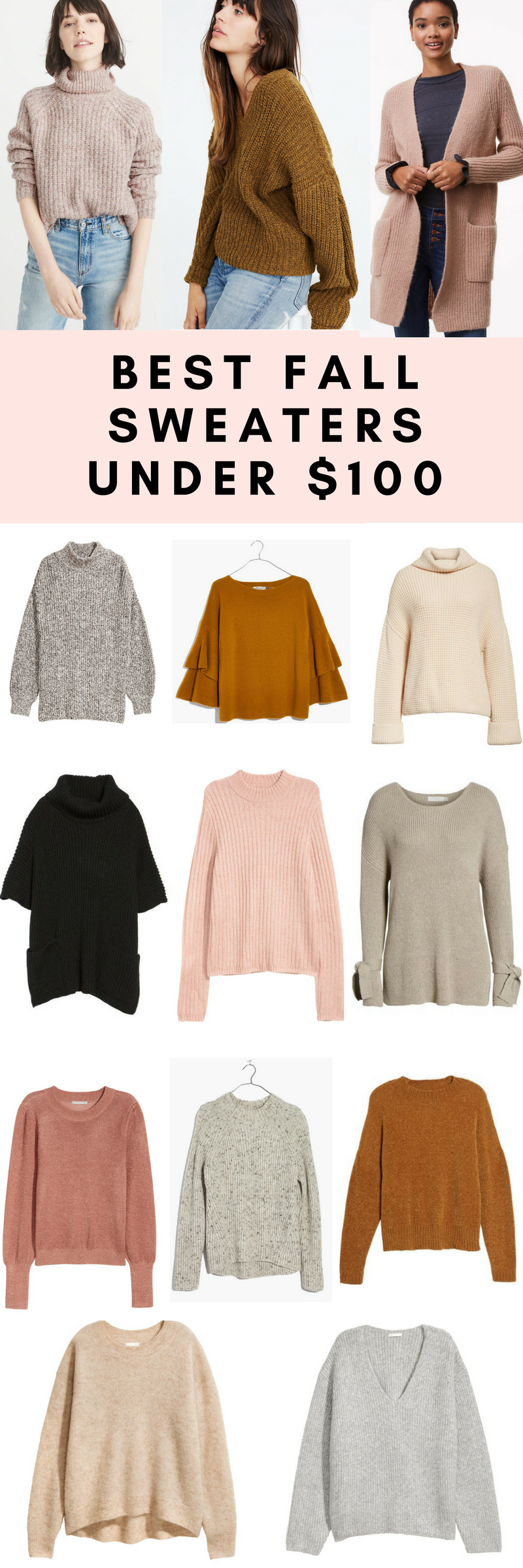 The Best Fall Sweaters Under $100 - The Mama Notes