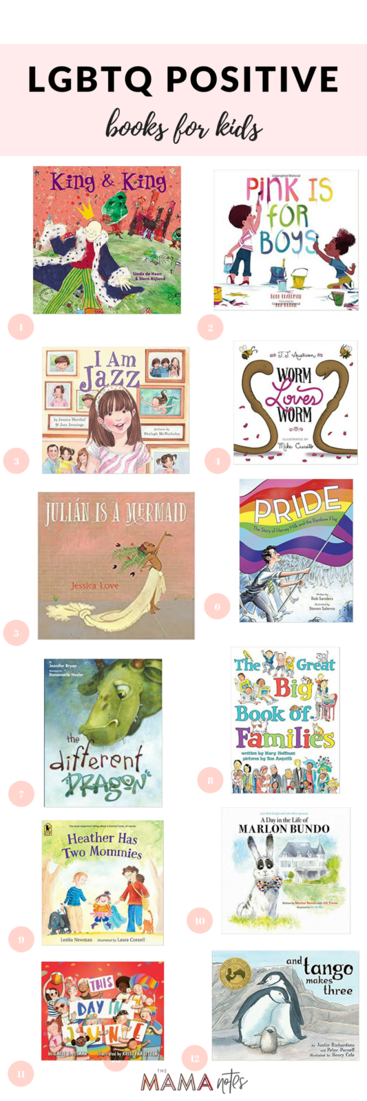 20 LGBTQ Positive Kids Books - The Mama Notes