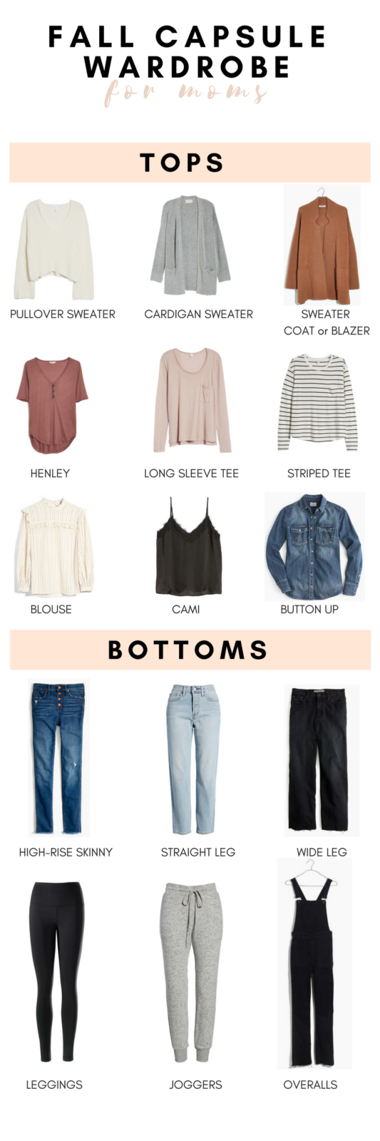 A Fall Capsule Wardrobe For Moms - The Mama Notes