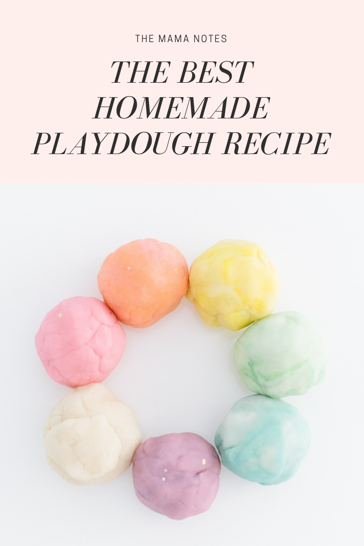 Best Homemade Playdough Recipe - The Mama Notes