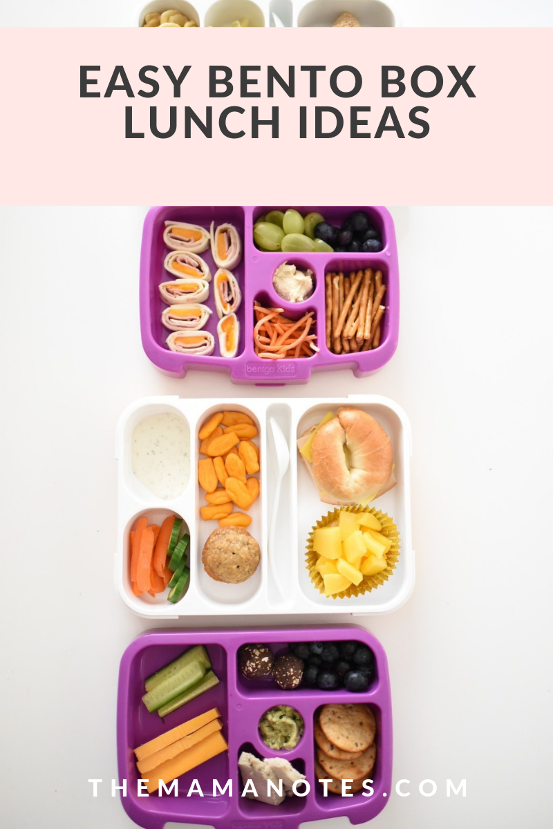 Easy Bento Box Lunch Ideas - The Mama Notes