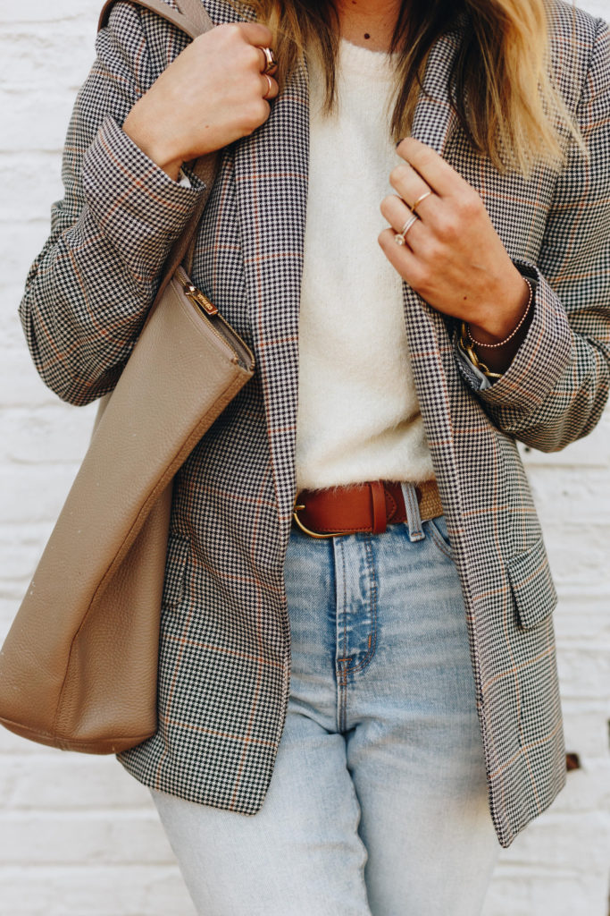 How To Style A Plaid Blazer This Fall - The Mama Notes
