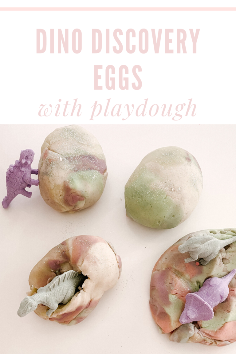 Dinosaur Playdough Eggs - The Mama Notes