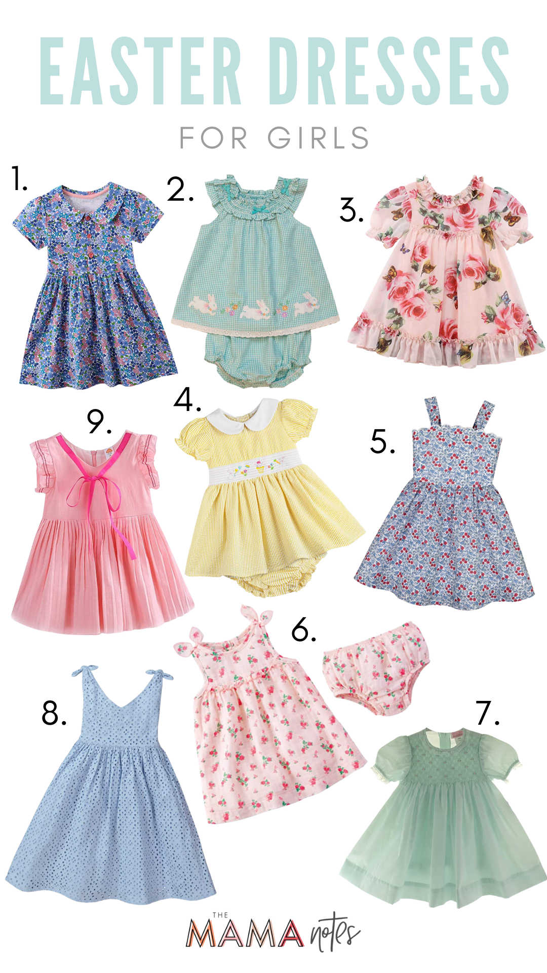 Easter Dresses for Girls - The Mama Notes